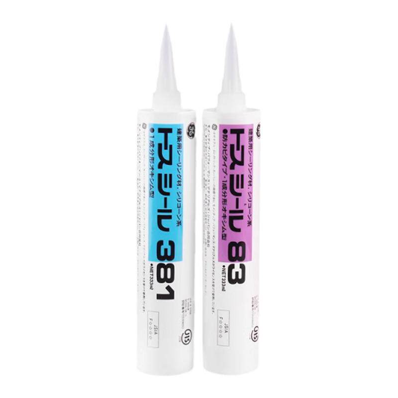 GE83防霉玻璃胶日本进口东芝厨卫马桶防水密封胶硅酮中性耐候硅胶