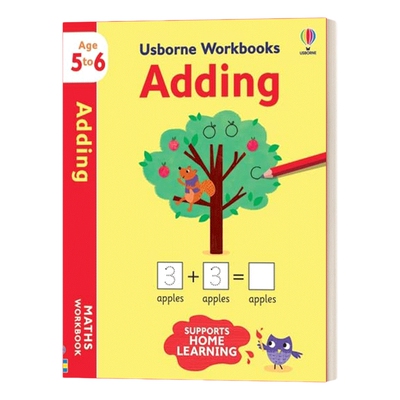 英文原版 Usborne Workbooks Adding 5-6 尤斯伯恩加法练习册5-6岁 英文版 进口英语原版书籍