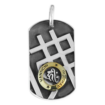 VANTICHI男足银传统时尚融合吊坠