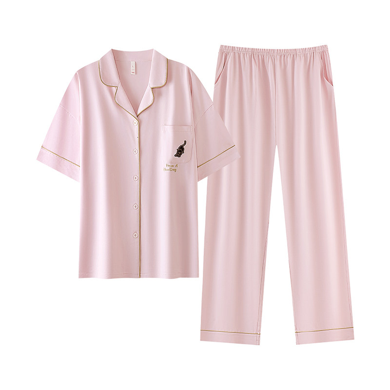 春夏薄款纯棉女开衫家居服可外穿