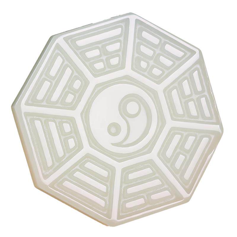 和田玉太极阴阳五行乾坤八卦吊坠