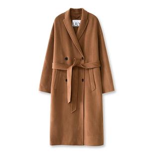 【宋茜同款奢品绒系列】商场同款LILY冬新款双面呢大衣外套女装