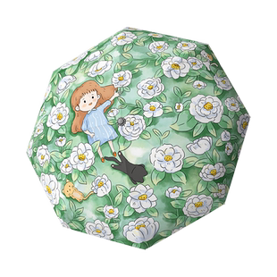 雨宝儿童雨伞学生上学专用防晒太阳伞晴雨两用女孩小学生手动折叠