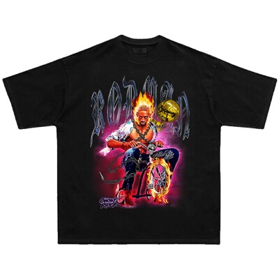 dps罗德曼宽松嘻哈T恤潮流美式