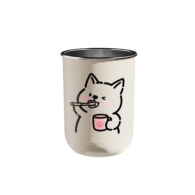 【健康抗菌】304不锈钢漱口杯