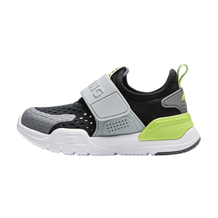 李宁儿童运动鞋男女小童鞋春夏款网面透气幼儿园宝宝一脚蹬跑步鞋