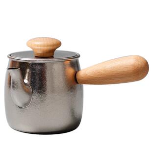 纯钛侧把泡茶壶一人用喝茶小壶小容量冲泡壶2026新款迷你家用茶壶