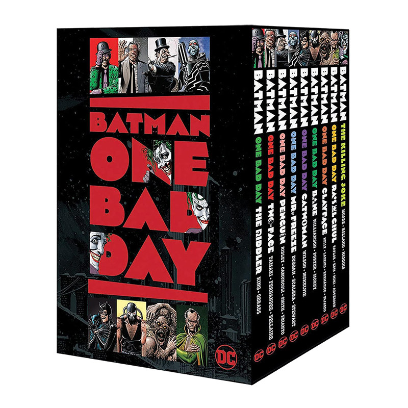 【现货】Dc漫画 蝙蝠侠:一日之祸套装 Batman: One Bad Day Box Set 英文漫画书原版进口图书谜语人急冻先生企鹅人猫女贝恩泥脸