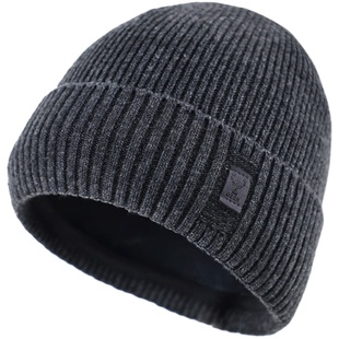 老人帽子爷爷男士冬季毛线羊毛保暖中老年加绒加厚护耳老头爸爸帽