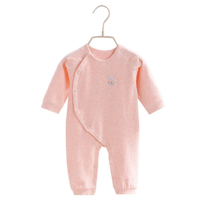 爱的彩衣婴儿连体衣春秋纯棉无骨