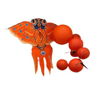 2026新年春节国潮中国红纸灯笼中式客厅悬挂灯串婚礼活动布景道具