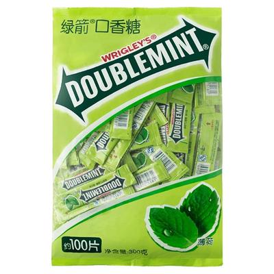 绿箭口香糖100片散装原味箭牌清凉清口接吻糖果清新口气