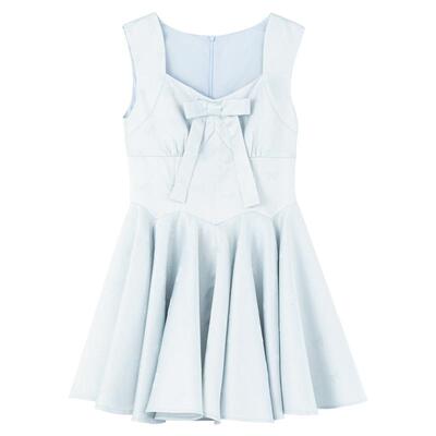 KEIKO夏季显瘦蝴蝶结礼服连衣裙