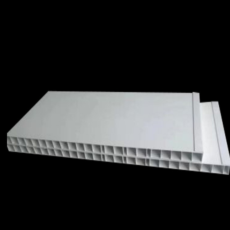 pvc空心板供应35mm人字筋PVC中空板 养殖围板门PVC塑料板