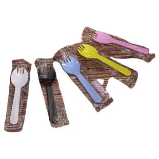 一次性勺子叉子叉勺水果叉蛋糕叉独立包装甜品勺冰淇淋勺食品级