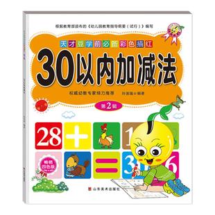 30以内加减法分解幼儿园学前班大班数学计算题天天练10 20以内加减法一日一练口算题卡儿童数学思维逻辑训练数字描红0-100控笔