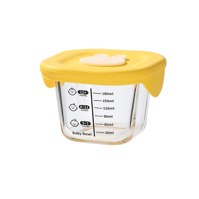 玻璃辅食碗密封不漏婴儿保鲜盒