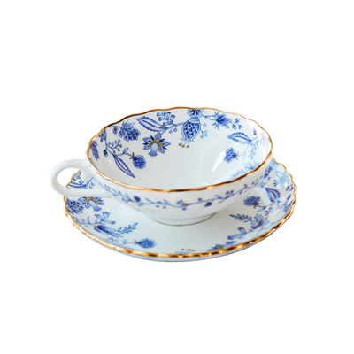 妙HOME茶杯骨瓷描金咖啡杯碟