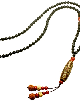 玛瑙天珠毛衣链长款男女百搭高档项链菩提挂件简约佛珠2021年新款