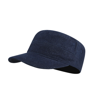 ROUIIEFAO平顶帽老钱风牛仔布