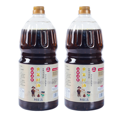 四川初榨压榨原香菜籽油1.8L