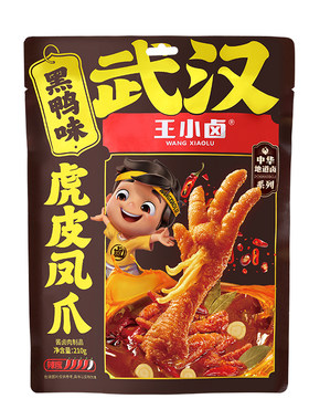 王小卤虎皮凤爪黑鸭味210g*2袋
