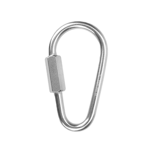 岜哈304不锈钢三角梅陇锁O型梅陇锁安全扣登山扣主锁攀岩扣锚点