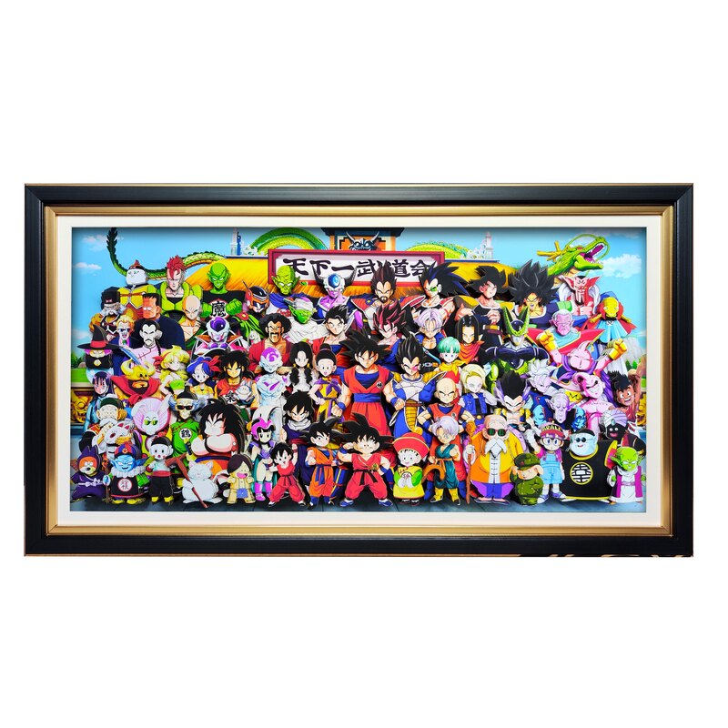 七龙珠全家福立体画装饰挂画