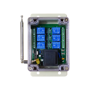 工业遥控开关无线远程控制6路多路12V24V220V380V正反转启动柜