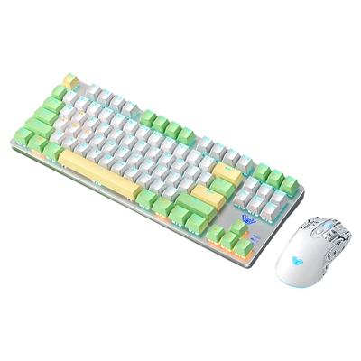 狼蛛87键无线三模机械键盘