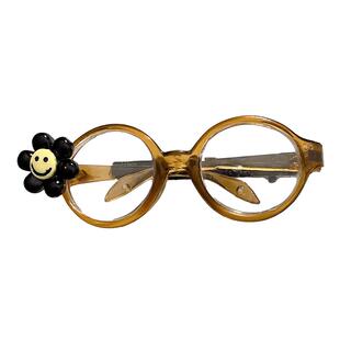 笑脸眼镜发夹女侧边刘海夹2025新款高级感发卡前额碎发bb夹子头饰