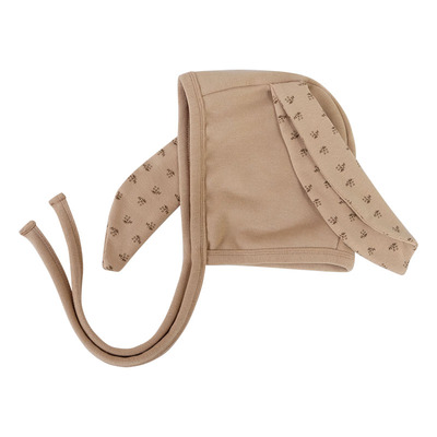 可爱小碎花兔耳朵澳绒婴童护耳帽