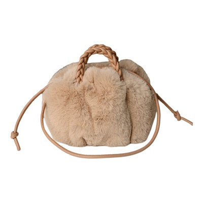 秋冬季可爱毛绒绒包包女斜挎