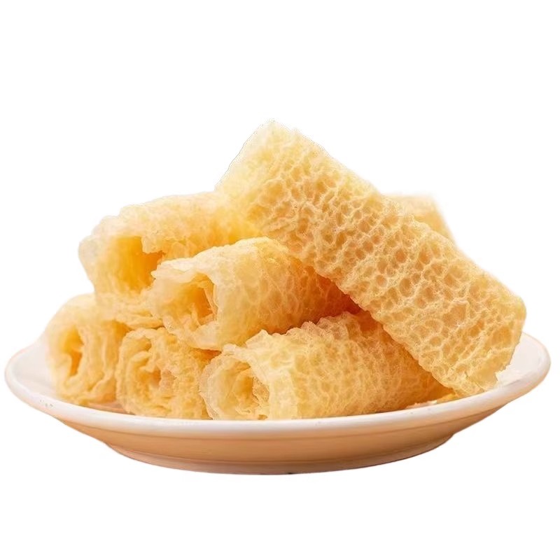 響鈴卷火鍋食材麻辣燙海底撈同款商用整箱油炸腐竹卷豆皮干貨批發(fā)
