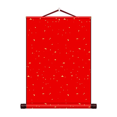 纯色卷轴短款空白宣纸挂轴长卷白色绘画纸软笔书法作品纸国画专用竖版字画半生熟画纸自写画轴挂画手卷可定制