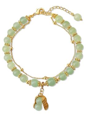 【转运爆款】百搭好事花生手链 镀24K金保色 招财保平安福禄护身