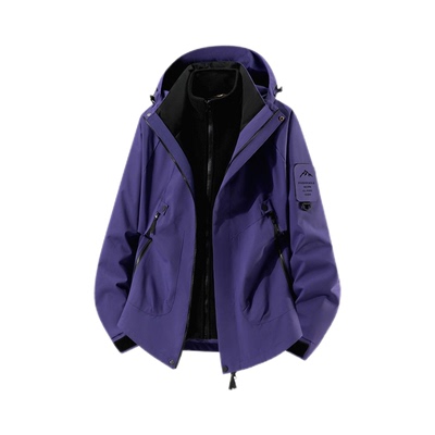 西域骆驼2025秋冬季新款冲锋衣男女三合一防风防水外套户外登山服