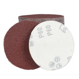 4寸砂纸植绒木工墙面打磨机抛光圆形吸盘背绒自粘式角磨机打磨片