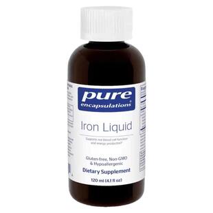 Pure倍宜焦磷酸铁lron Liquid铁口服液120毫升多动无麸质美国直邮