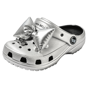 百丽童鞋女童洞洞鞋2025夏季新款儿童沙滩鞋男童拖鞋宝宝外穿凉鞋