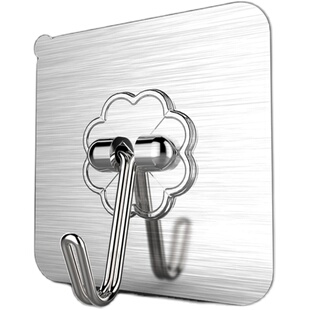 强力挂钩无痕粘贴墙面免打孔拉丝金门后粘胶贴墙壁挂超强承重厨房