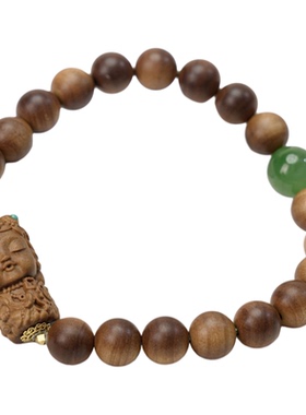 【绿度母转运招米手串】