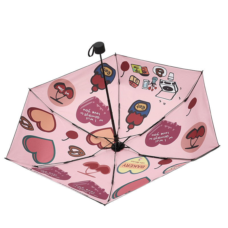 遮阳太阳伞女全自动防晒防紫外线超轻五折小巧便携折叠晴雨两用伞