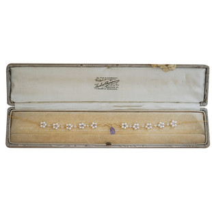 夏日微风 | 绝美！淡紫天使~坦桑色水晶珍珠花朵项链手链原创包金