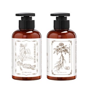 简与简草本植物洗发水沐浴露养发液组合装人参当归首乌护发养发