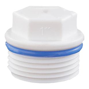 外丝堵头水管外牙塑胶防漏1寸4/6分牙家装工程密封测压水龙头丝堵