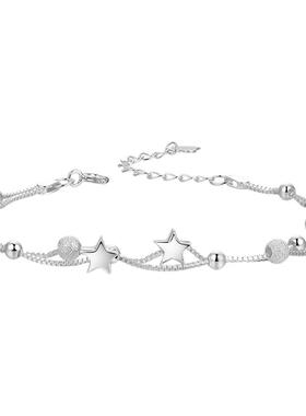 星星纯银手链女生日礼物送闺蜜