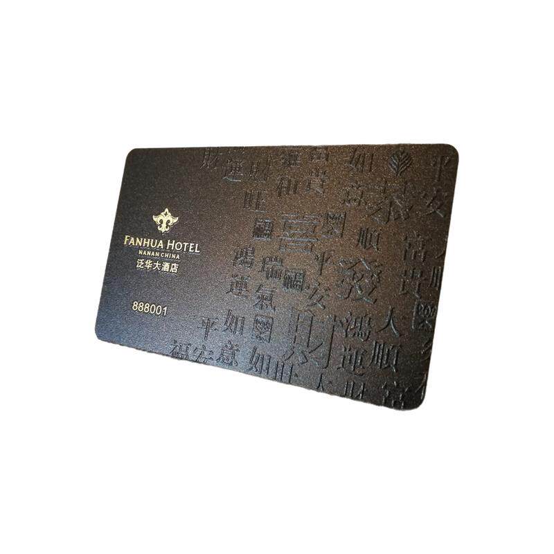 定制磁条卡磨砂透明烫金会员卡