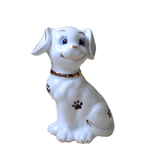 陶瓷生肖旺财狗摆件工艺品风水摆设可爱小狗礼品创意动物饰品客厅