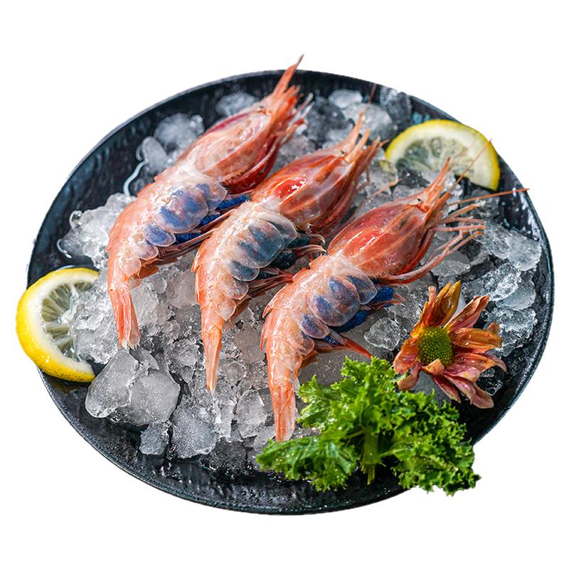 牡丹蝦刺身日料同款鮮活深海冷凍生鮮料理國產(chǎn)鰲蝦新鮮生吃甜蝦